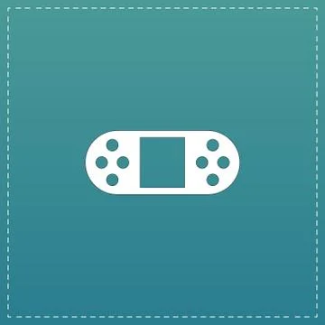 Vector Portable Video Game Console Isolated Stock Illustration