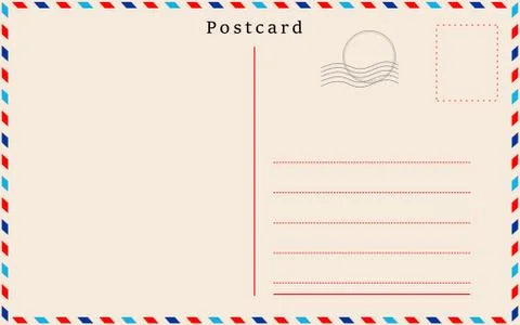 Vector postcard with beige paper texture . Stock-Illustration