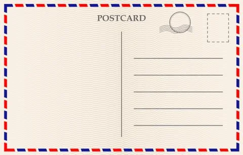 Vector postcard with paper texture Stock Illustration