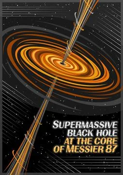 Vector Poster for Black Hole Stock Illustration