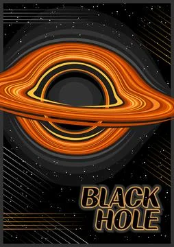Vector poster for Black Hole Stock Illustration