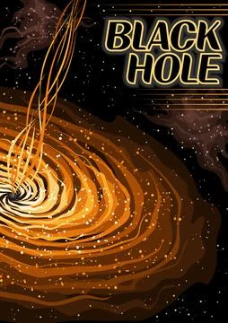 Vector Poster for Black Hole Stock Illustration