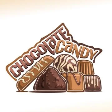 Vector poster for Chocolate Candy Stock Illustration