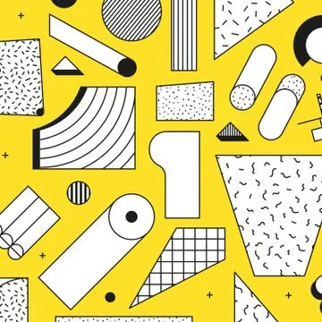 Vector poster, composition in 80 90 vintage style Stock Illustration