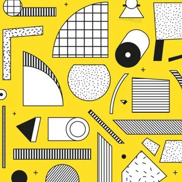 Vector poster, composition in 80 90 vintage style Stock Illustration