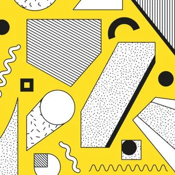 Vector poster, composition in 80 90 vintage style Stock Illustration