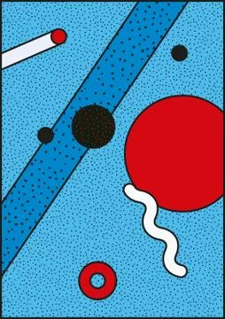 Vector poster, composition in 80 90 vintage style Stock Illustration