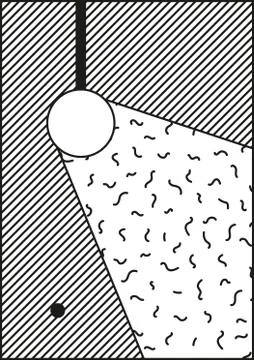 Vector poster, composition in 80 90 vintage style Stock Illustration