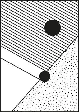 Vector poster, composition in 80 90 vintage style Stock Illustration