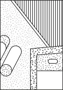 Vector poster, composition in 80 90 vintage style Stock Illustration