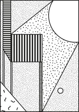 Vector poster, composition in 80 90 vintage style Stock Illustration