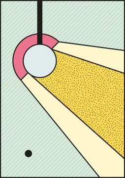 Vector poster, composition in 80 90 vintage style Stock Illustration