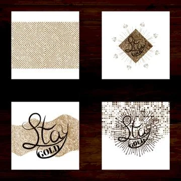 Vector poster design templates set. Abstract background. Stock Illustration