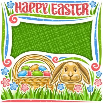 Vector poster for Easter holiday Stock Illustration