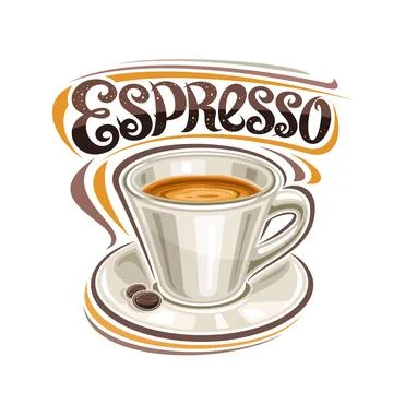 Vector poster for Espresso Coffee Stock Illustration