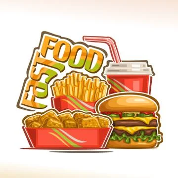 Vector poster for Fast Food Stock Illustration