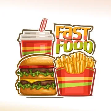 Vector poster for Fast Food Stock Illustration