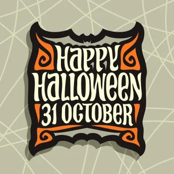 Vector poster for Halloween Stock Illustration