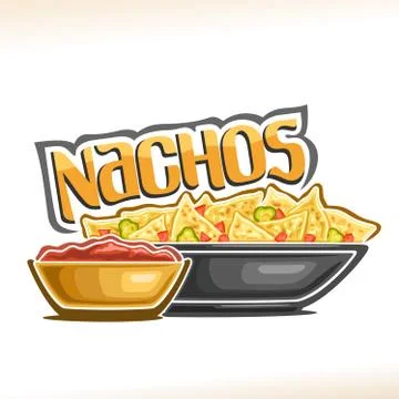 Vector poster for Mexican Nachos Illustrazione stock