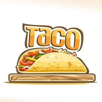 Vector poster for Mexican Taco イラスト素材
