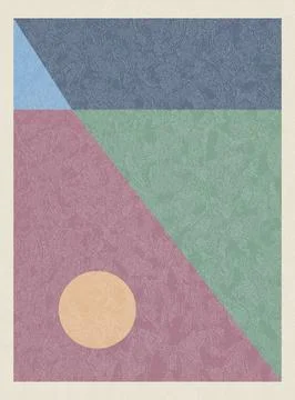 Vector poster. Modern geometric abstract pattern with simple geometric shapes イラスト素材