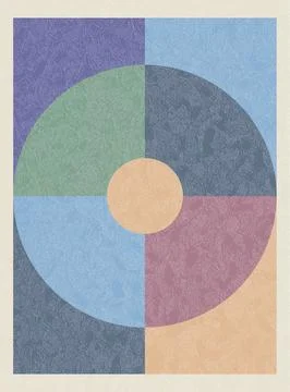 Vector poster. Modern geometric abstract pattern with simple geometric shapes イラスト素材