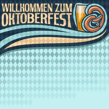 Vector poster for Oktoberfest 스톡 일러스트