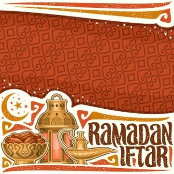 Vector poster for Ramadan Iftar Stock Illustration