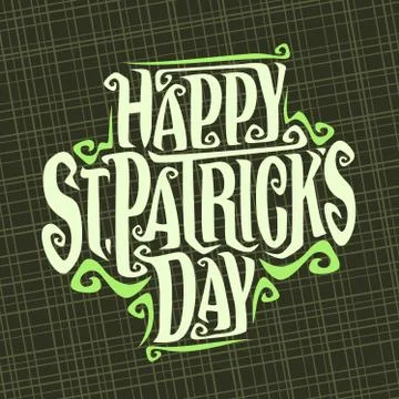 Vector poster for Saint Patricks Day Stock Illustration