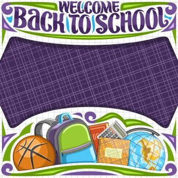 Vector poster for School Stock Illustration