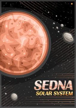 Vector Poster for Sedna Illustrazione stock