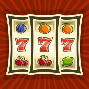Vector poster for Slot Machine Stock Illustration