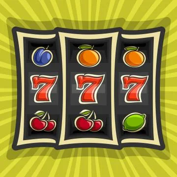 Vector poster for Slot Machine Stock Illustration