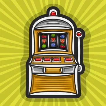 Vector poster for Slot Machine Stock Illustration