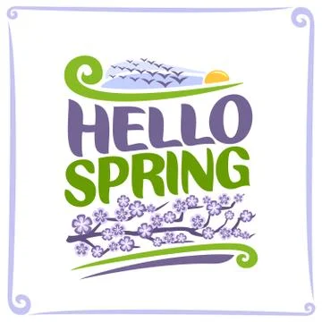 Vector poster for Spring Stock Illustration