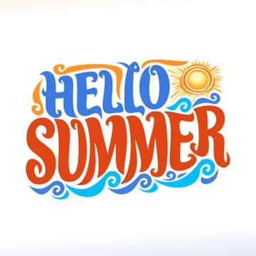Vector poster for Summer season Stock Illustration