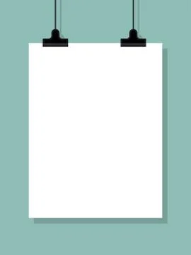 Vector poster template Stock Illustration