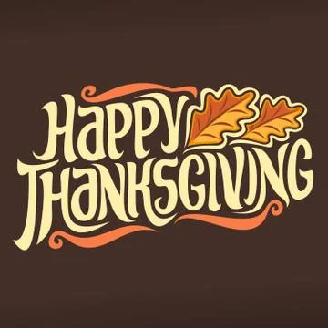 Vector poster for Thanksgiving Stock Illustration