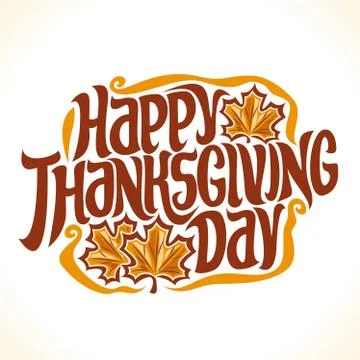 Vector poster for Thanksgiving Stock Illustration
