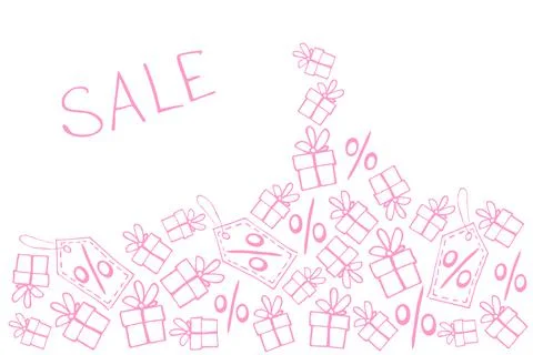 Vector poster, title, frame on theme of black Friday, shopping, discounts and Stock Illustration