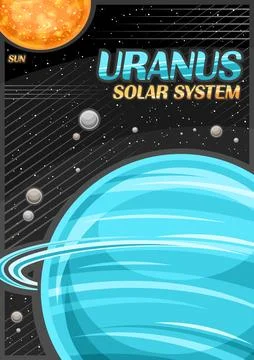 Vector Poster for Uranus Stock Illustration