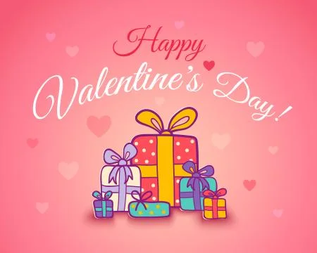 Vector poster for Valentine's day Stockillustratie