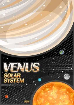 Vector Poster for Venus Stock Illustration