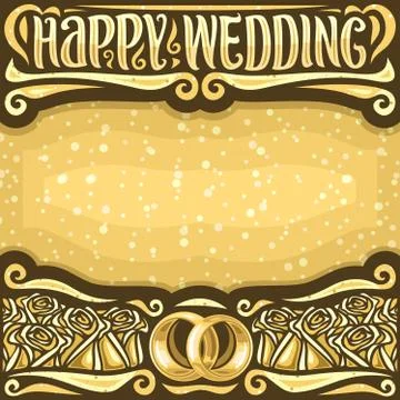Vector poster for Wedding Stock Illustration