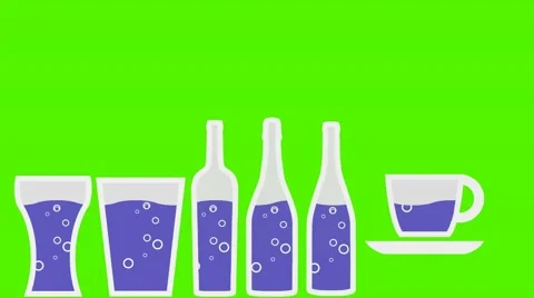 Vector Pouring Drinks - Animation - Han... | Stock Video | Pond5