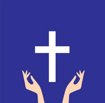 Vector praying hands イラスト素材