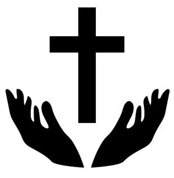 Vector Praying Hands Illustrazione stock