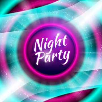 Vector premium flyer template for night party Stock Illustration