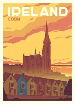 Vector premium travel poster Stock Illustration
