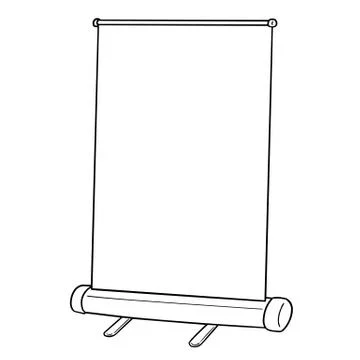 Vector of presentation stand Illustrazione stock